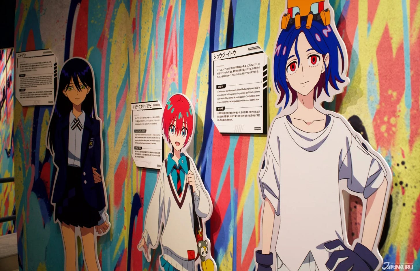 Life-Sized Standees of Challia Bull, Shuji, and the Rest!