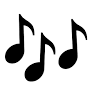 music notes emoji from emojiterra.com