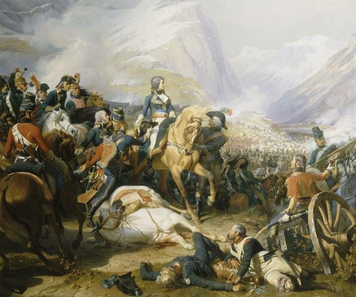 Napoleon at the Battle of Rivoli