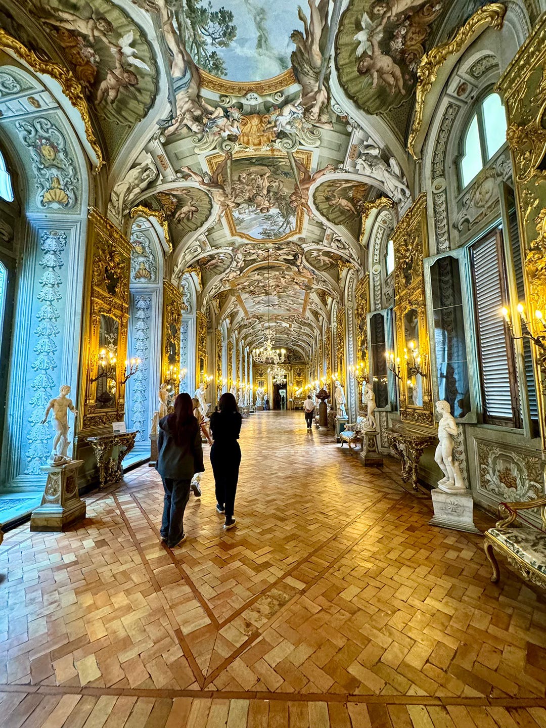 Hall of Mirrors inside Gallery Doria Pamphilj