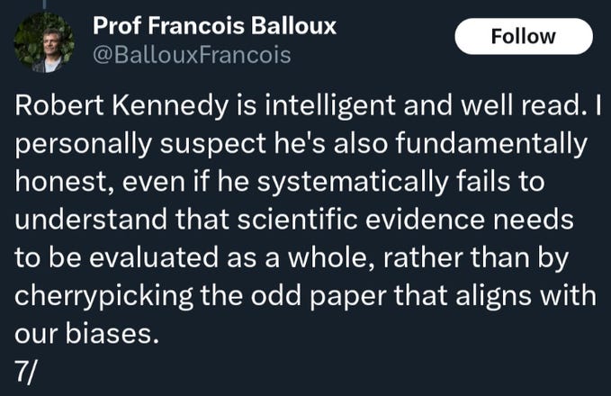 francois balloux tweet: "robert kennedy is intelligent and well read. I personally suspect he is fundamentally honest"