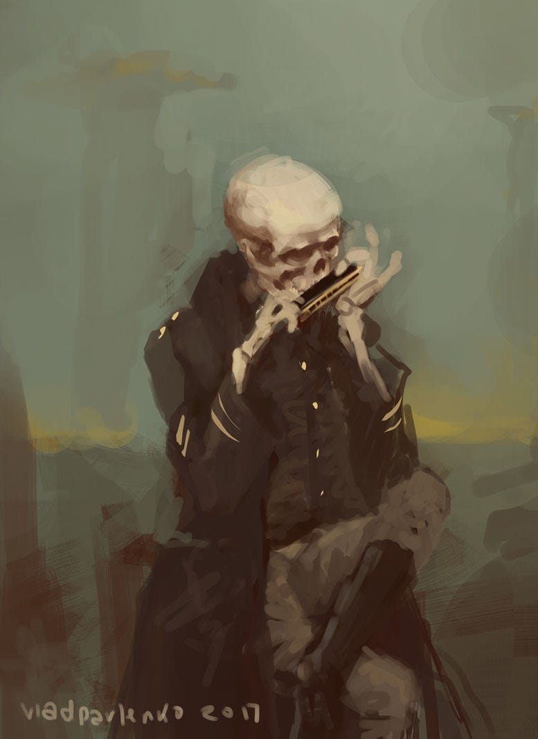 ArtStation - Harmonica player