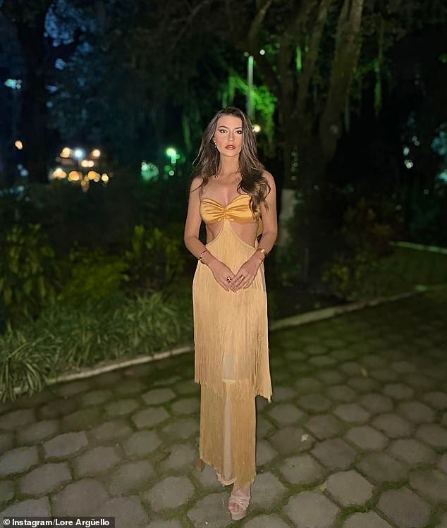 Argüello (pictured) had a knack for 'always supporting others and lifting them up with her light,' according to Nadia Mejía, who was crowned Miss California 20216 and competed in last month's Miss Universe Ecuador contest