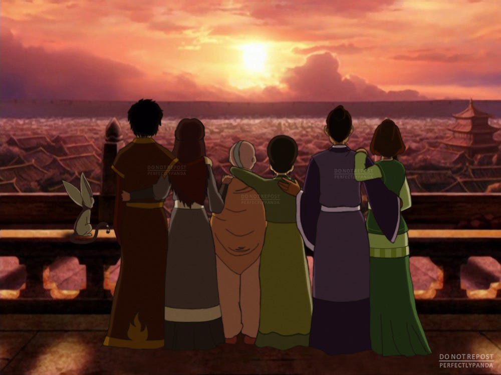 Perfectly Panda — AU where AtLA ended on a shot that captured the...