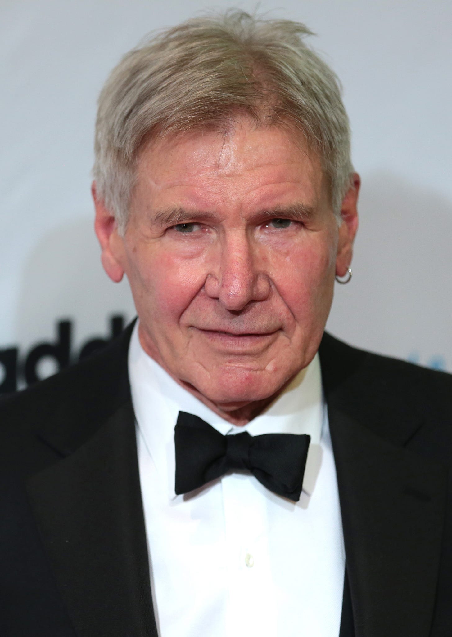 Harrison Ford, in a tux.