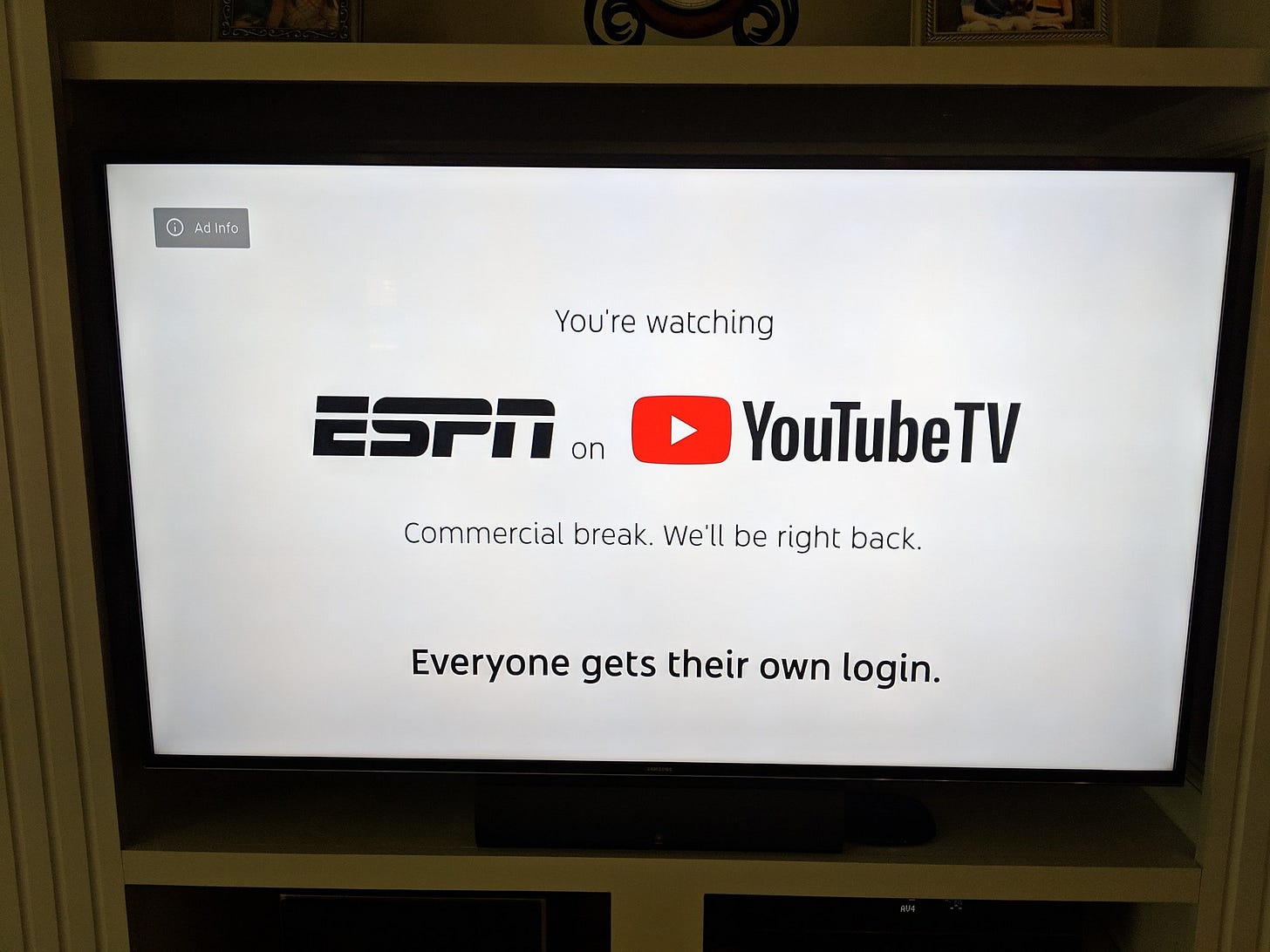 Charlie Pledger على X: "Thank you, thank you, thank you @YouTubeTV. So sick  of the @espn music! https://t.co/FYxGB10DA3" / X