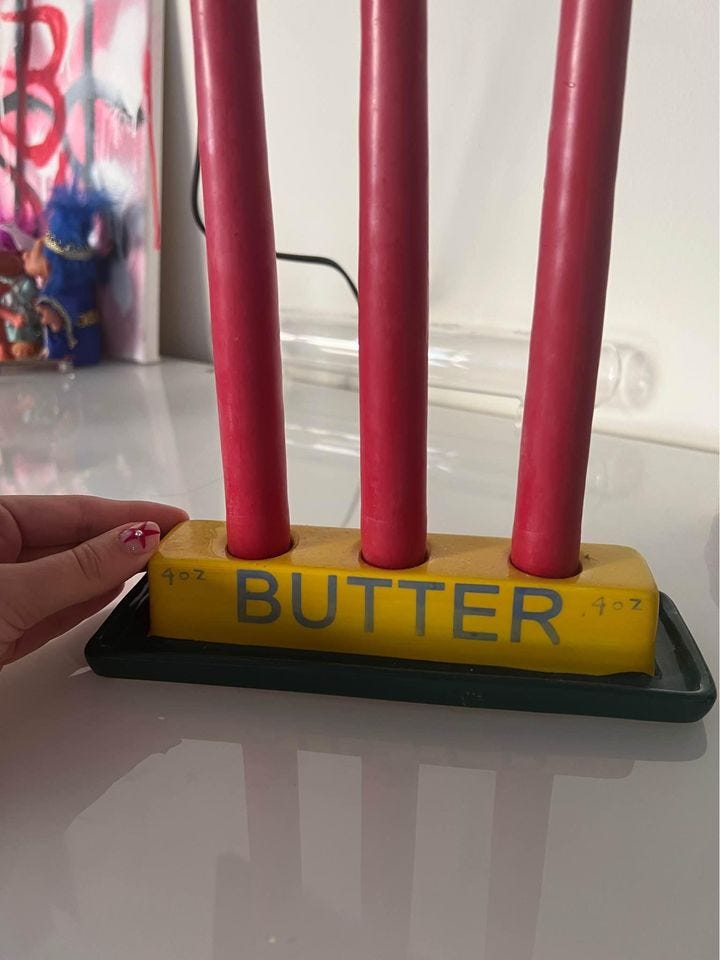 Product photo of Butter Dish Candle Holder Unused