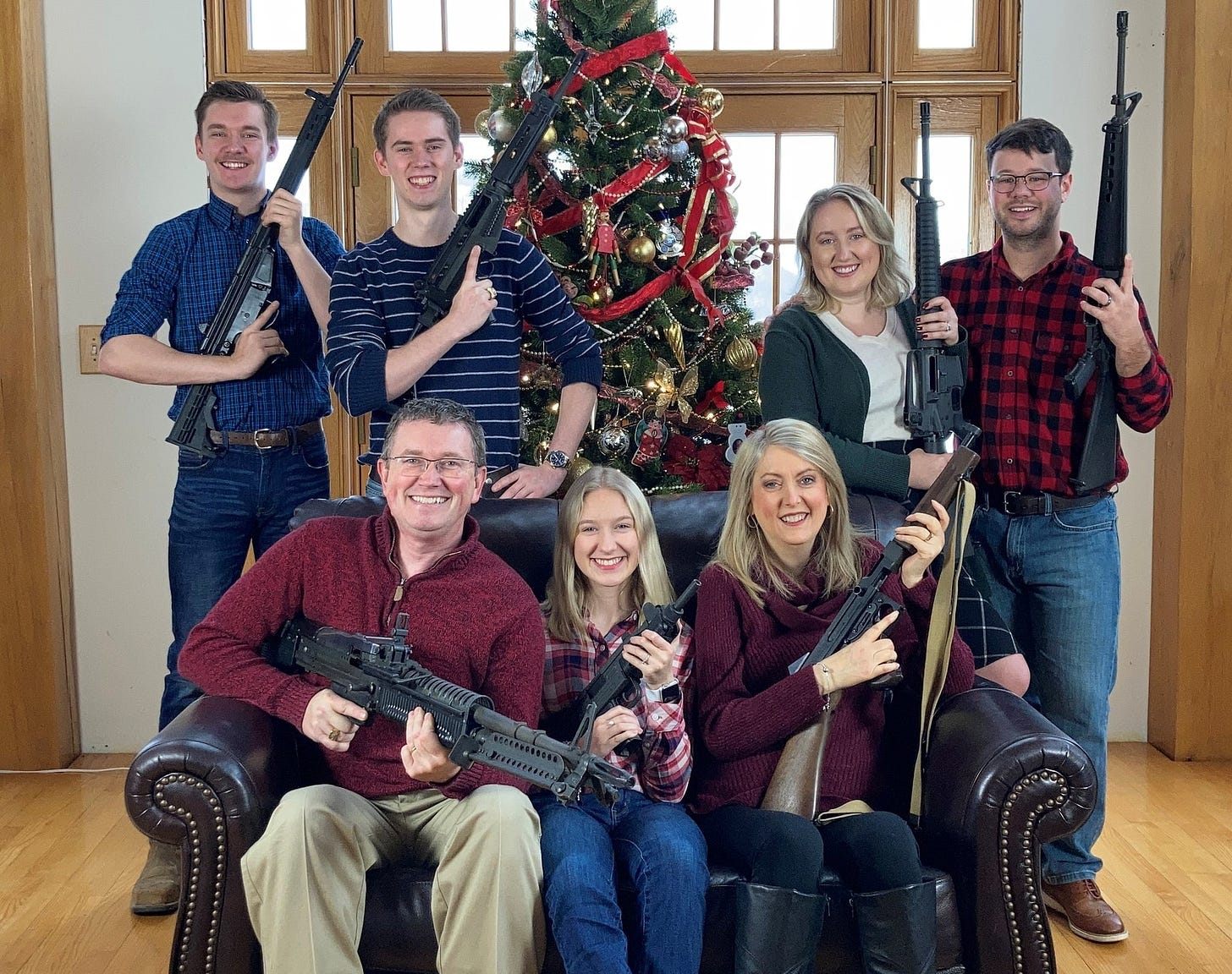 U.S. congressman posts family Christmas picture with guns ...