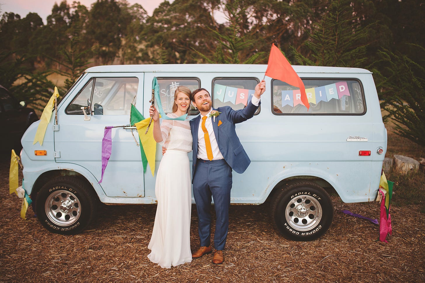 70's inspired wedding in northern california