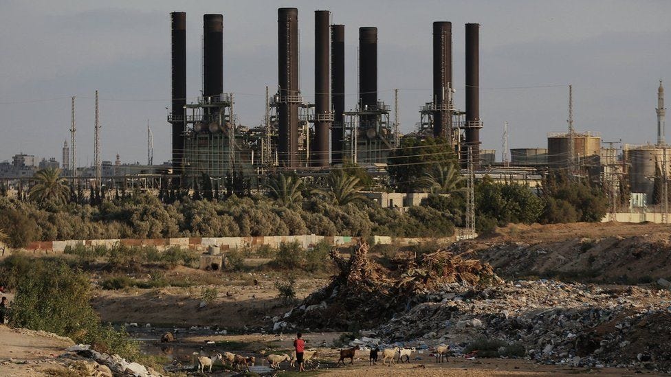 Gaza's only power plant resumes after Egypt fuel delivery - BBC News
