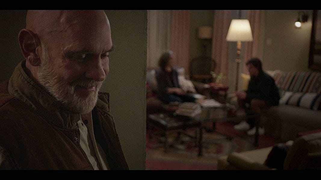 Mitch Pileggi Bonham eavesdropping on gay Liam Auggie onset talkes Walker 3.09.