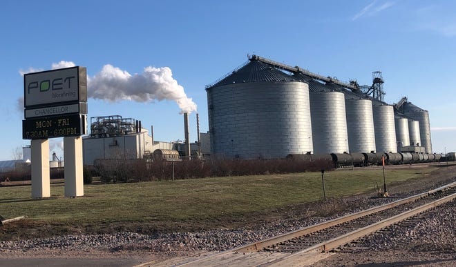 POET Biofuels, whose ethanol plant in Chancellor, S.D., is shown here.