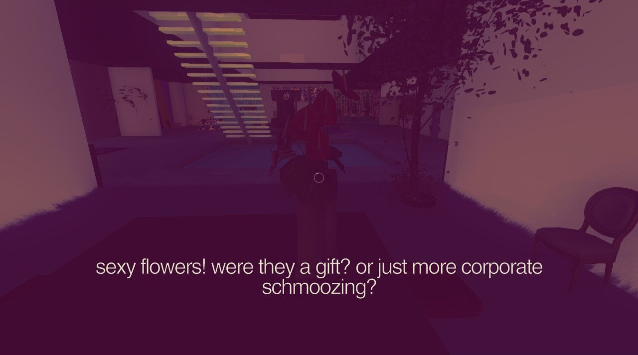 Red flowers. Caption: sexy flowers! were they a gift? or just more corporate schmoozing?
