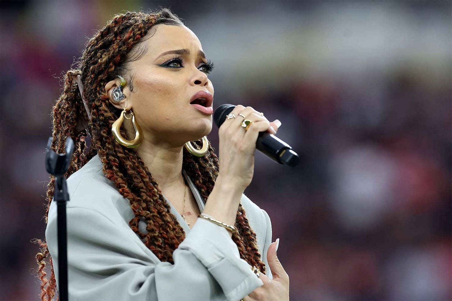 See Andra Day's Look at the 2024 Super Bowl