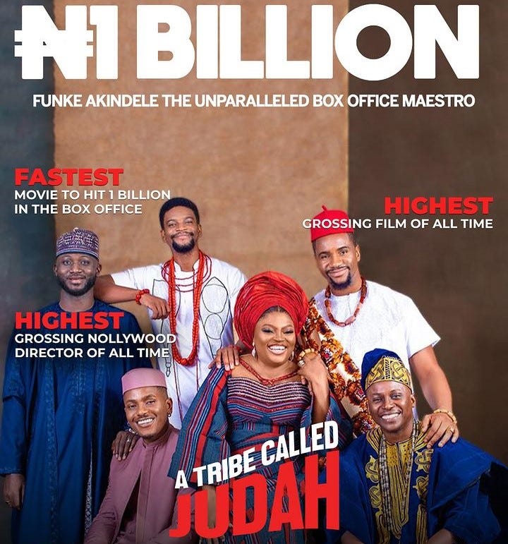 A Tribe Called Judah has crossed the one billion naira mark at the box office