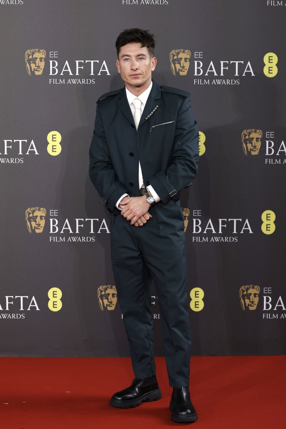 london, england february 18 barry keoghan attends the ee bafta film awards 2024 at the royal festival hall on february 18, 2024 in london, england photo by john phillipsgetty images