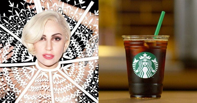 lady gaga is born this way with starbucks 2017