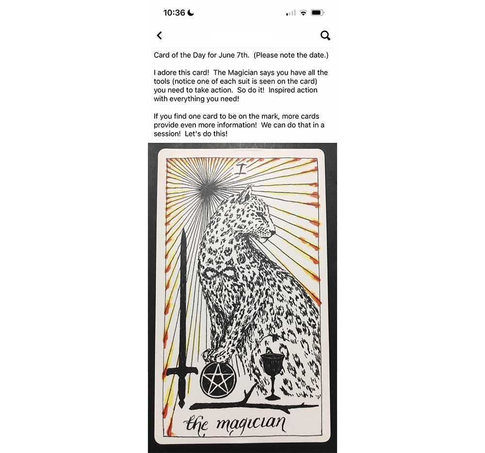 Magician card