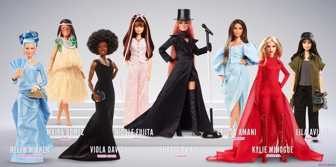 Barbie's Role Model Dolls honor eight women for its 65th anniversary and International Women's Day.