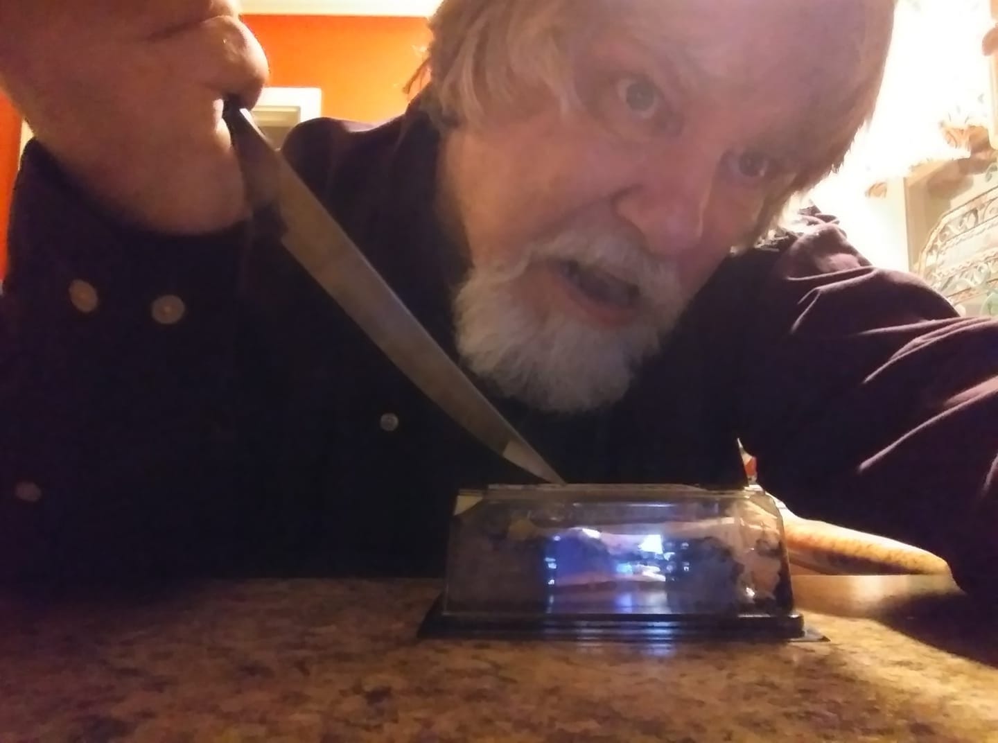 me attacking cheesecake