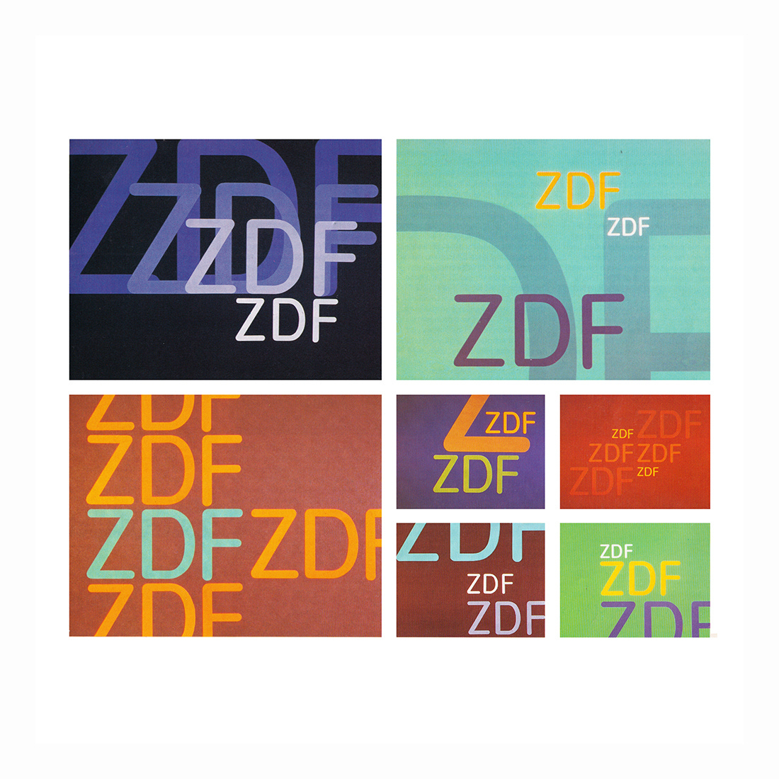 Otl Aicher's 1973 corporate identity for German television ZDF