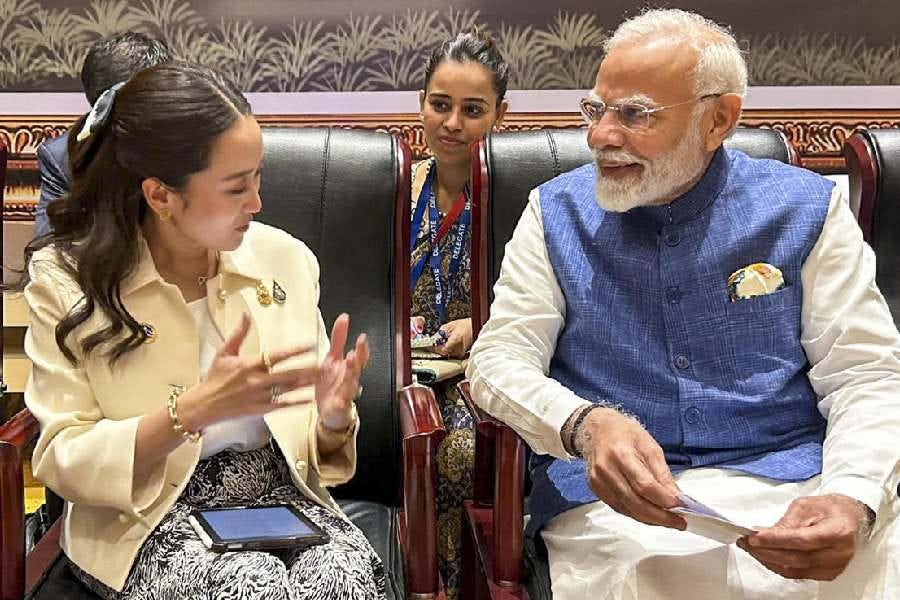 PM Narendra Modi | Prime Minister Narendra Modi discusses trade, cultural linkages with Thai counterpart Paetongtarn Shinawatra - Telegraph India PM Narendra Modi | Prime Minister Narendra Modi discusses trade, cultural linkages with Thai counterpart Paetongtarn Shinawatra - Telegraph India