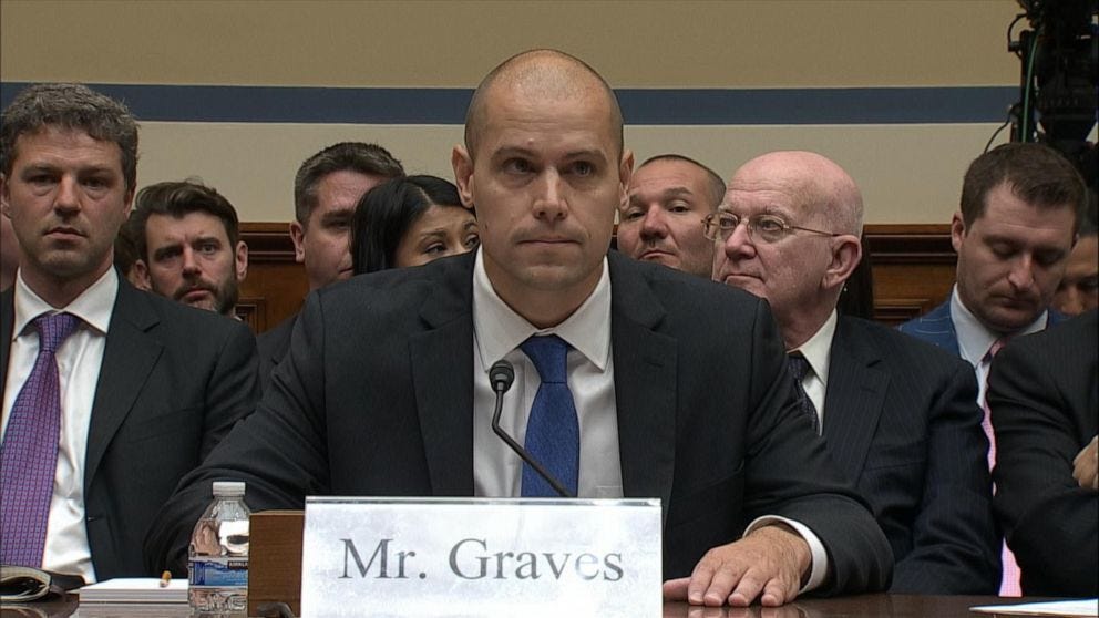Video Former Navy pilot Ryan Graves gives opening statement in UAP hearing  - ABC News