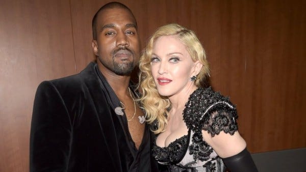 madonna showing kanye west love for music 2015 gossip