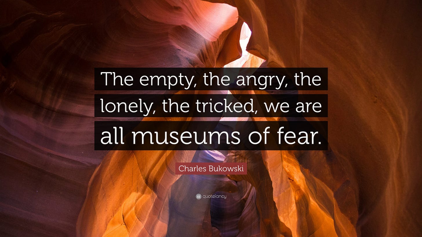 Charles Bukowski Quote: “The empty, the angry, the lonely, the tricked ...