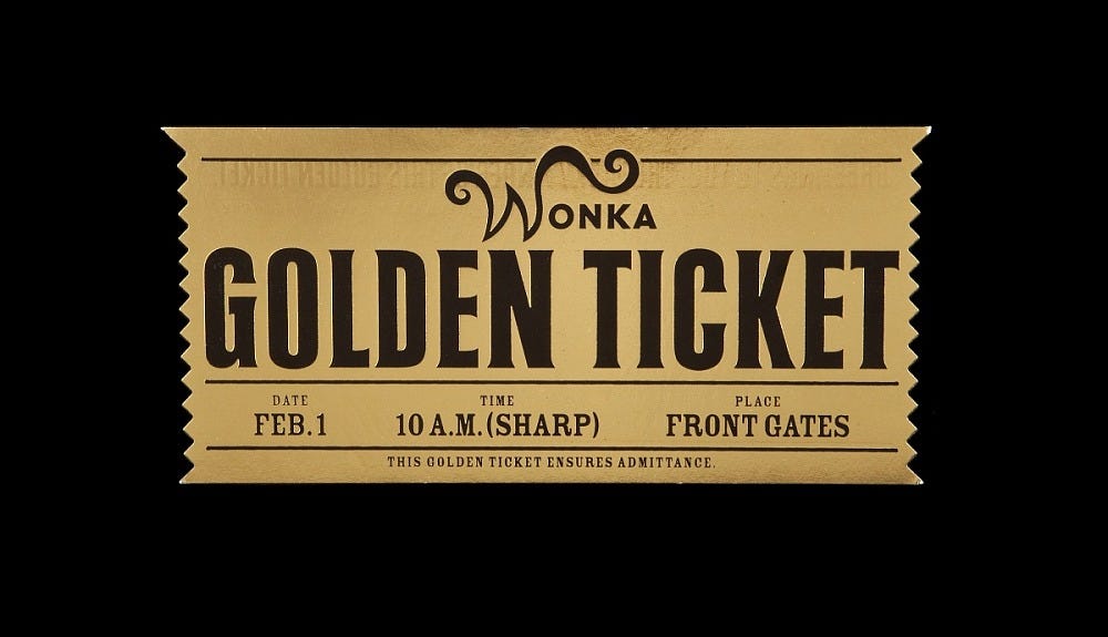 Golden Ticket from Charlie and the Chocolate Factory | National Museum of  American History