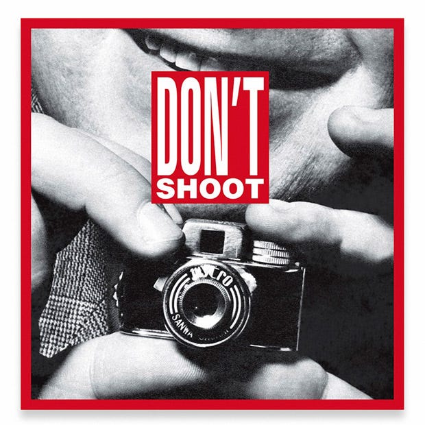 Barbara Kruger y la zona de confort