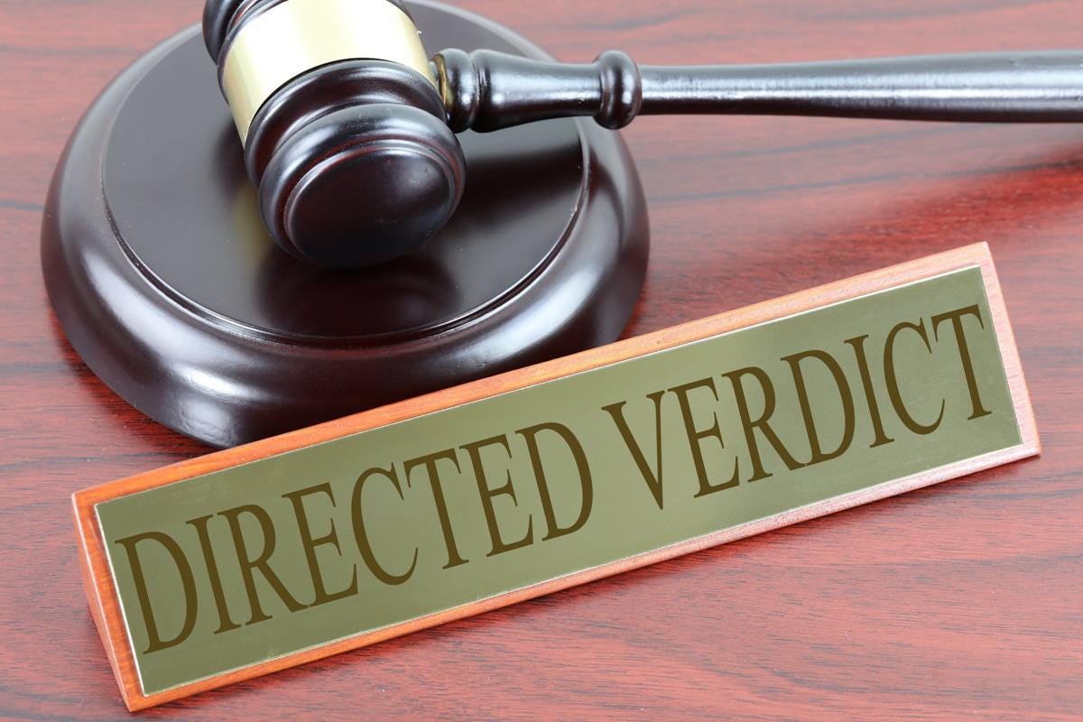 Directed Verdict - Free of Charge Creative Commons Legal Engraved image