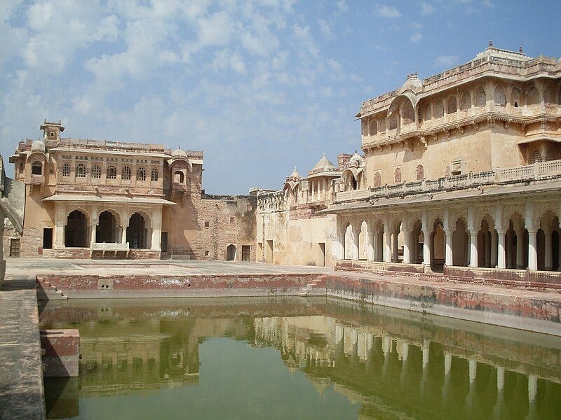 Nagaur Fort in Nagaur city, Rajasthan, India