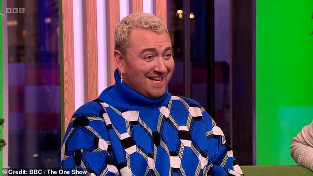 Sam Smith announced on the One Show they would like to become a 'fisher-them' one day