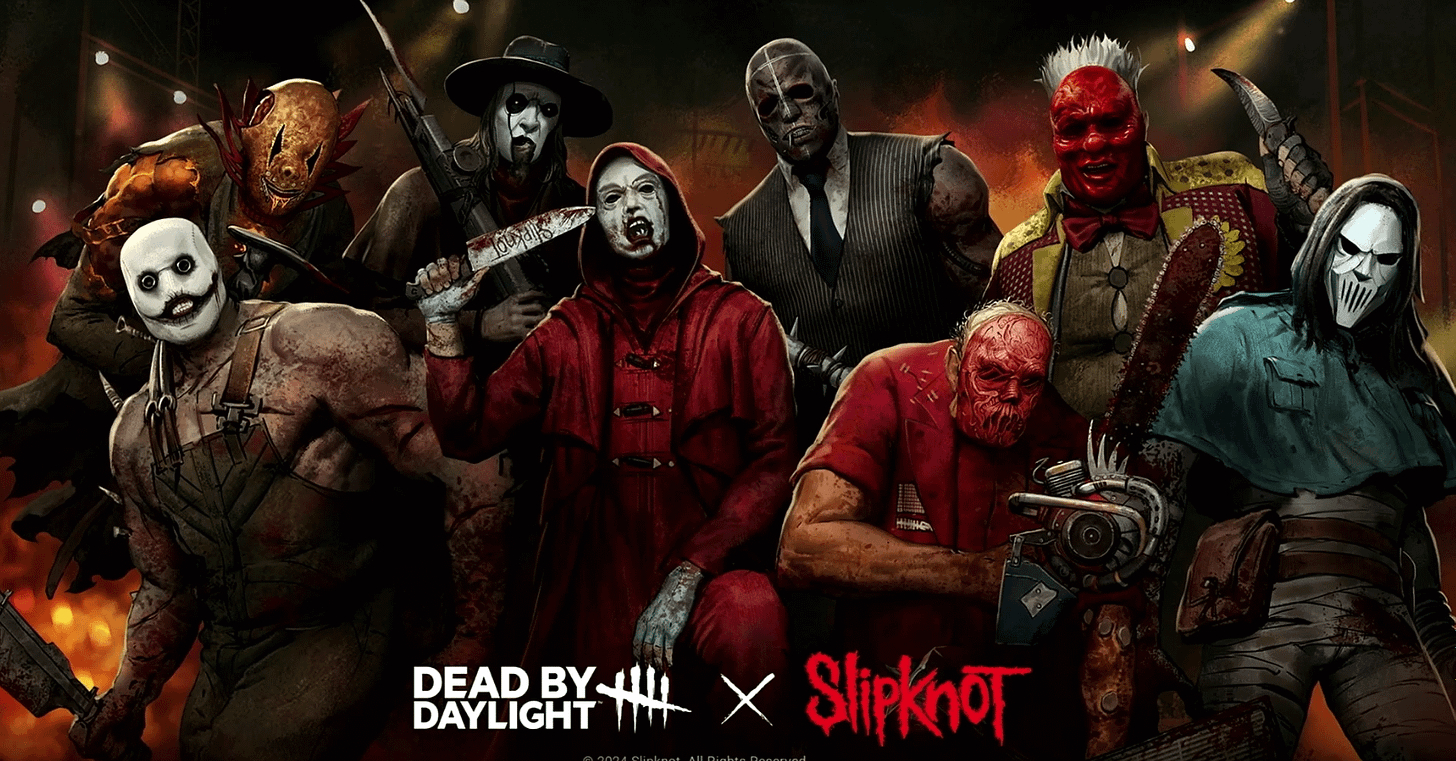 Dead by Daylight X Slipknot Collection! (7 Masks + 1 Full Outfit for  Legion) : r/deadbydaylight