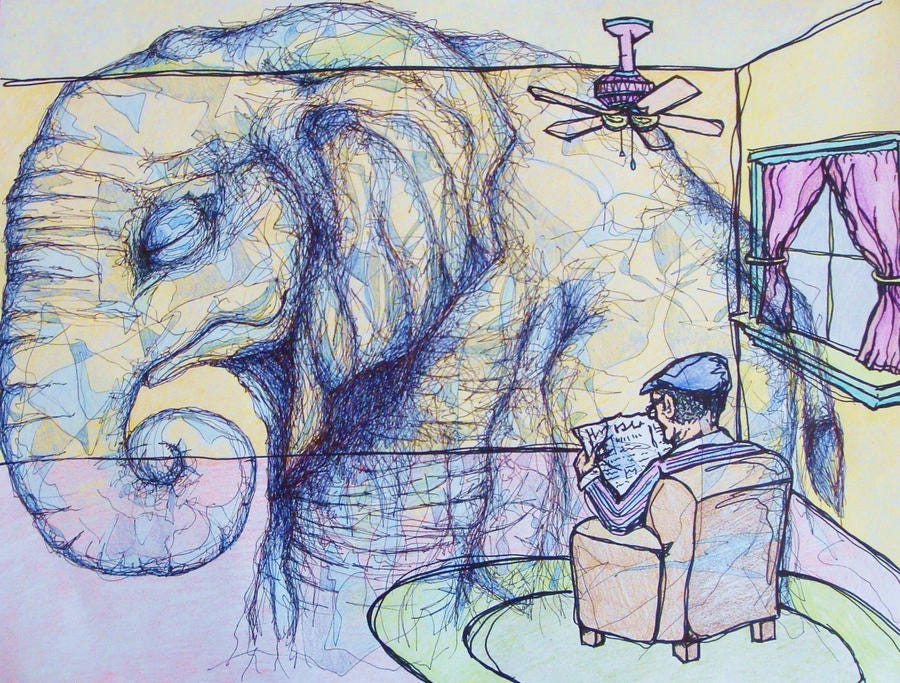 Elephant in the Room by PlaidBananaTre on DeviantArt