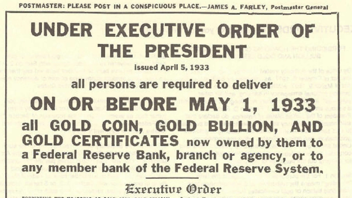 FDR Takes United States Off Gold Standard - HISTORY