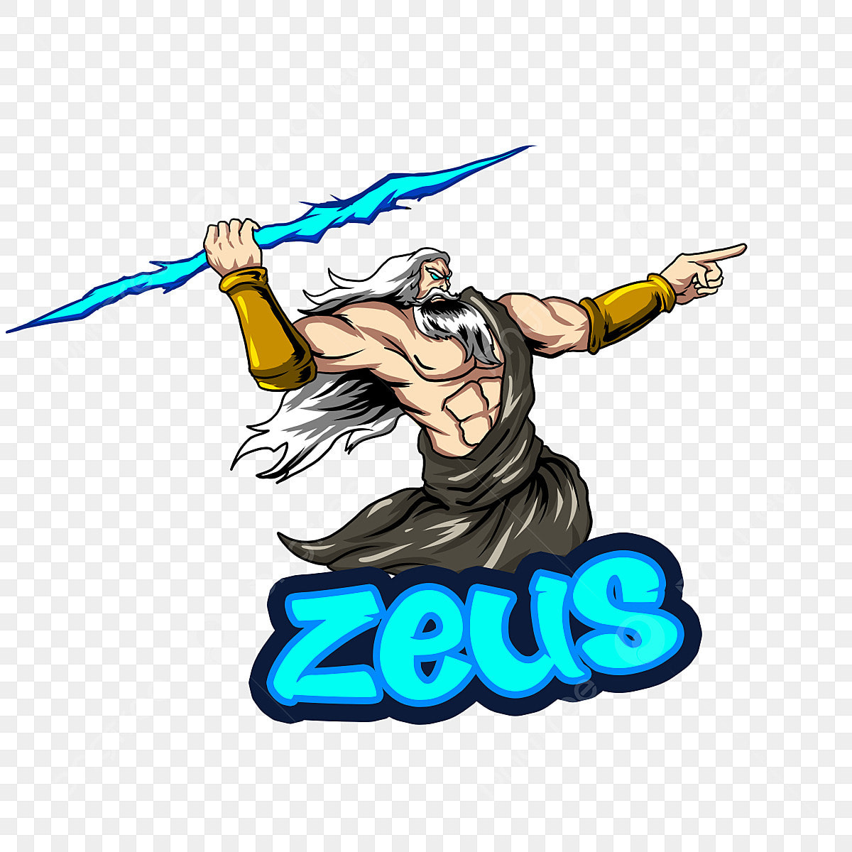 Zeus Thunderbolt PNG Transparent Images Free Download | Vector Files |  Pngtree