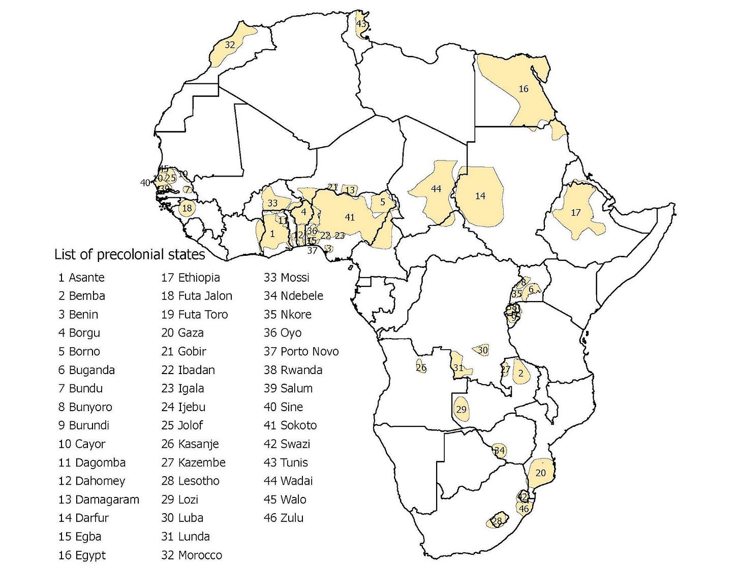 A map of africa with different states

Description automatically generated