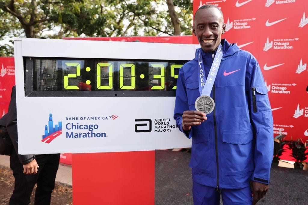 Tutti i numeri del record di Kiptum alla maratona di Chicago