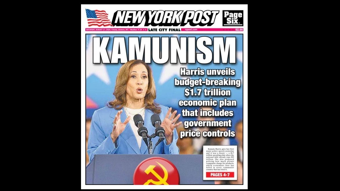 The Gateway Pundit on X: ""Kamunism" Goes Viral as Kamala Harris Promotes  Economy-Crashing Price Controls and Other Communist Tricks in America READ:  https://t.co/xtdq23o8aQ https://t.co/FwOLf4M5zy" / X