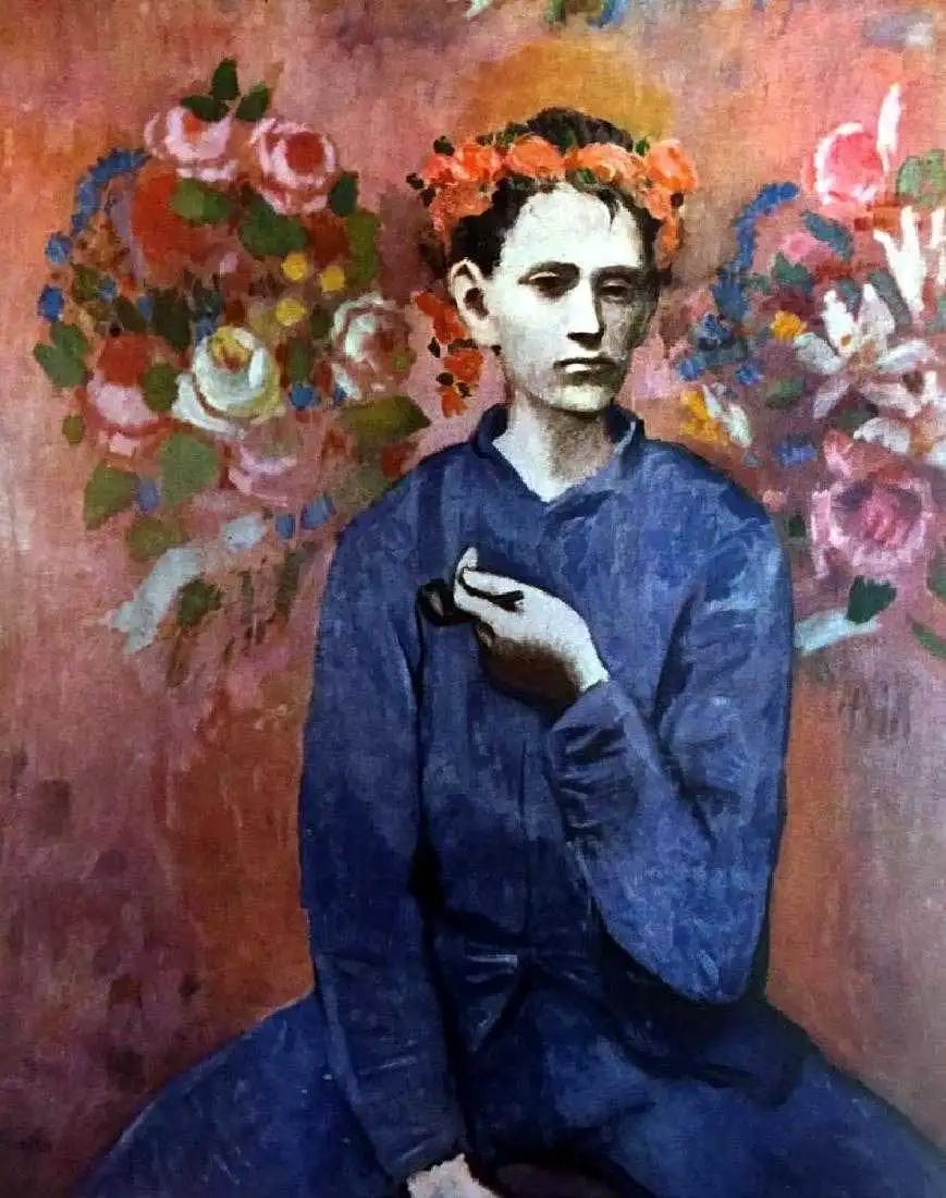 Boy with Pipe by Picasso - Rose Period