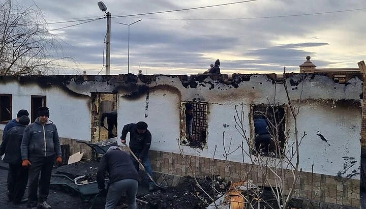 They set fire to the house of the Orthodox high priest who protected the orphans