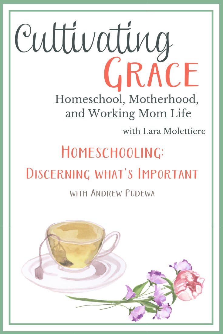 figuring out what's important when homeschooling