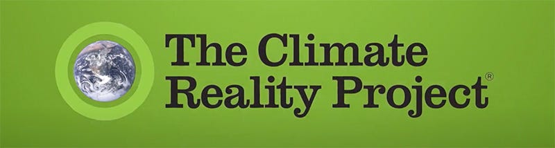 "The Climate Reality Project." Image of the globe