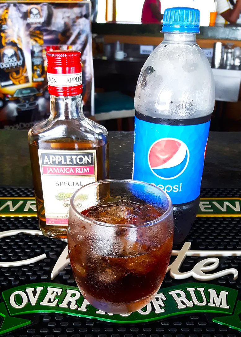 Appleton Rum and Pepsi