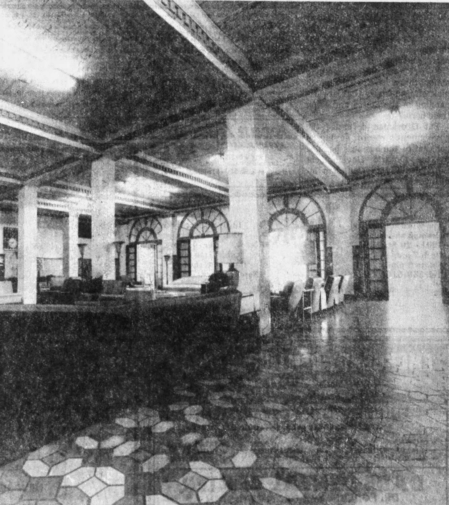 Figure 8: Lobby of Edwards Apartments in 1980