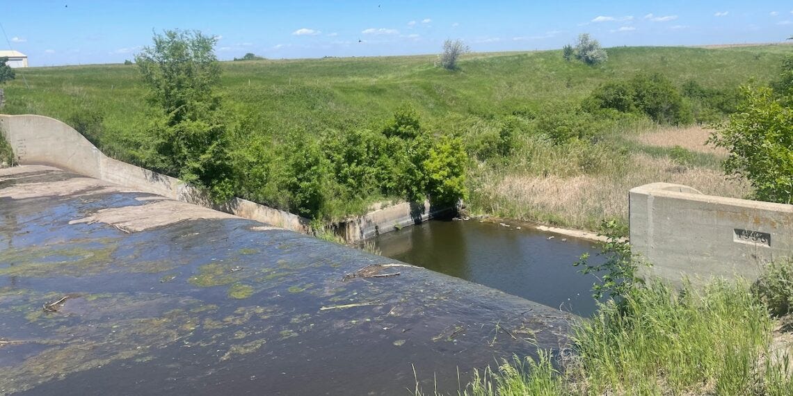 Officials with South Dakota School and Public Lands are seeking the money needed to replace the dam at Richmond Lake. Aberdeen Insider photo by Elisa Sand.