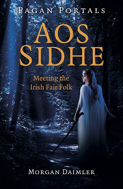 Book cover of Pagan Portals - Aos Sidhe: Meeting the Irish Fair Folk by Morgan Daimler