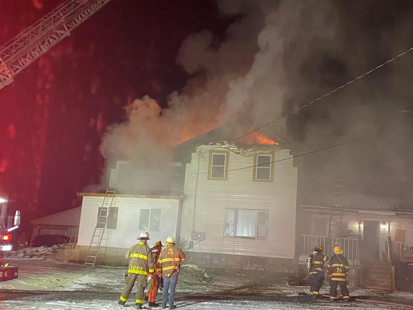 Photos show damage to Cato home after overnight fire: What do we know?
